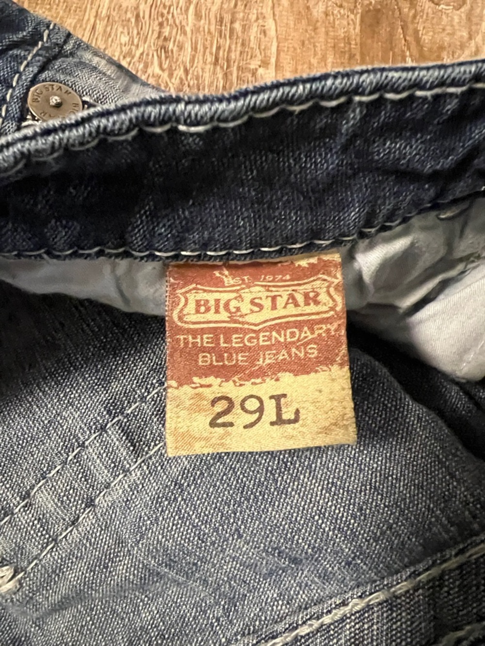 Big Star Vintage Jenae Distressed Skinny Stretch Jeans size 29 - Picture 4 of 11